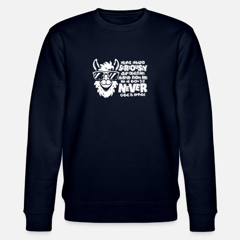 Lama Llama - Stanley/Stella Unisex Bio-Sweatshirt CHANGER  - Navy