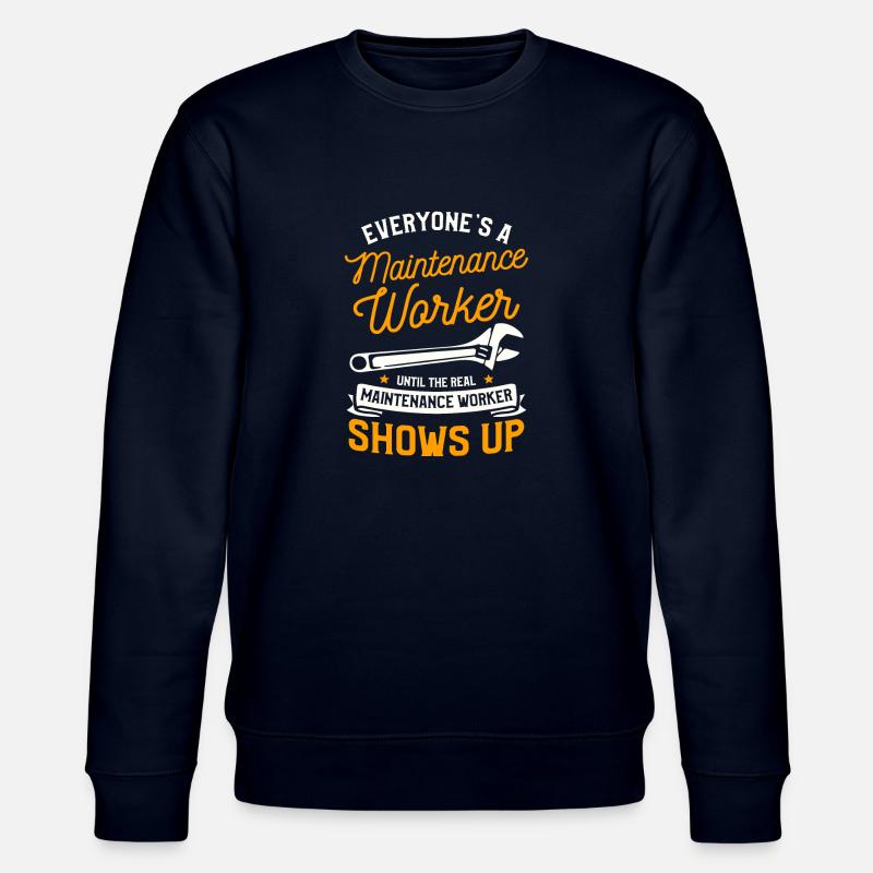 Wartungsarbeiter Wartungstechniker Handwerker - Stanley/Stella Unisex Bio-Sweatshirt CHANGER  - Navy