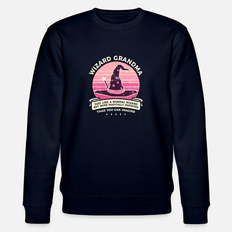 Zauberer-Oma Enkelkind Großmutter - Stanley/Stella Unisex Bio-Sweatshirt CHANGER  - Navy