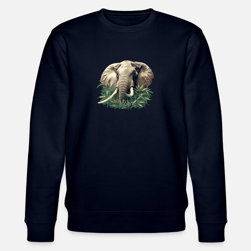 Elefanten Elefant - Stanley/Stella Unisex Bio-Sweatshirt CHANGER  - Navy