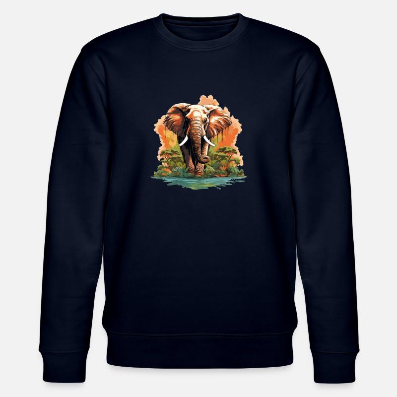 Elephant Elephant - Stanley/Stella CHANGER Unisex Organic Sweatshirt - navy