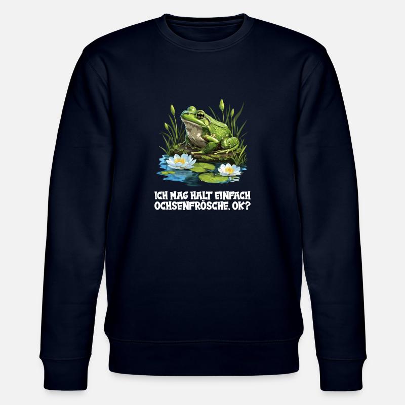 Grenouilles-taureaux Grenouille-taureau - Sweat bio CHANGER Stanley/Stella Unisexe - marine