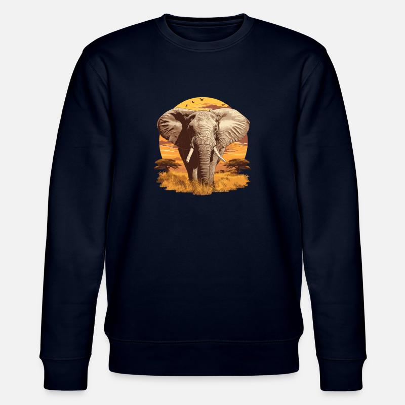Éléphant Éléphant - Sweat bio CHANGER Stanley/Stella Unisexe - marine
