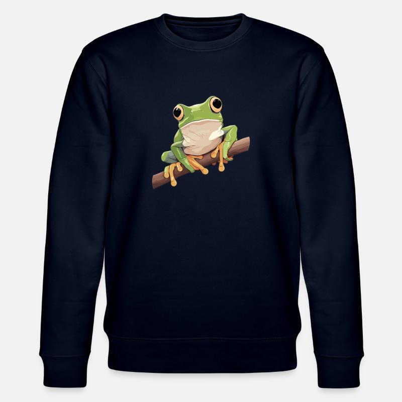 Tree Frog Baumfrösche Baumfrosch - Stanley/Stella CHANGER Unisex Organic Sweatshirt - navy