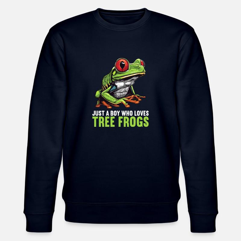 Tree Frog Baumfrösche Baumfrosch - Stanley/Stella CHANGER Unisex Organic Sweatshirt - navy