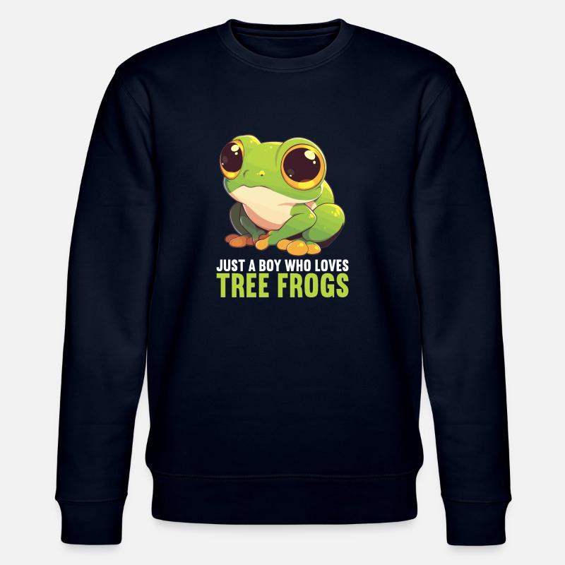 Tree Frog Baumfrösche Baumfrosch - Stanley/Stella CHANGER Unisex Organic Sweatshirt - navy