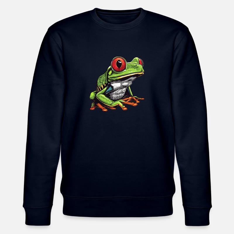 Rainette Baumfrösche Baumfrosch - Sweat bio CHANGER Stanley/Stella Unisexe - marine
