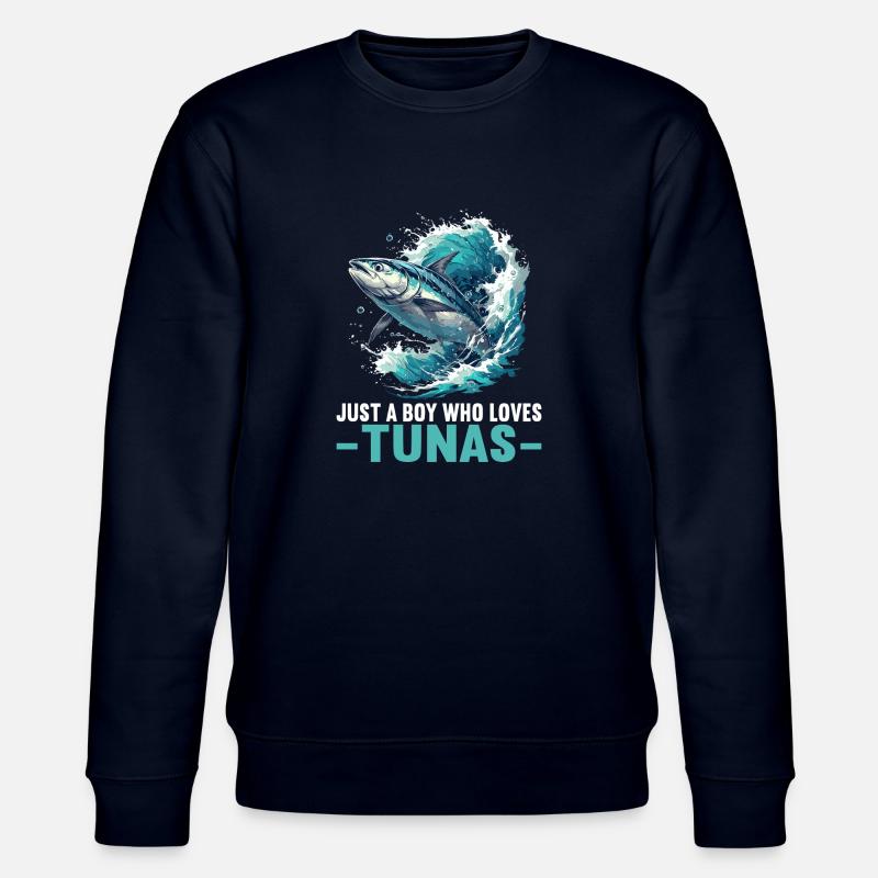 Tuna Thunfische Thunfisch - Stanley/Stella Unisex Bio-Sweatshirt CHANGER - Navy