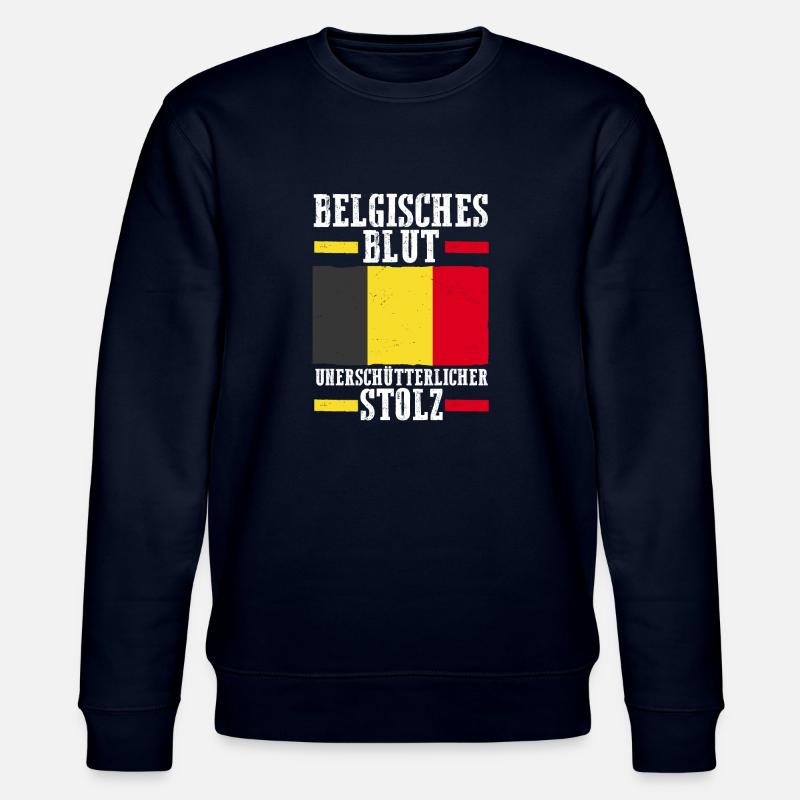 Belge Belgique - Sweat bio CHANGER Stanley/Stella Unisexe - marine
