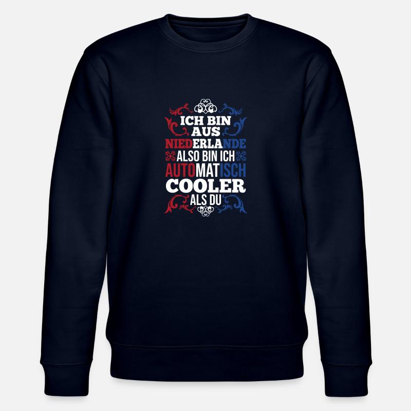 Pays-Bas Pays-Bas Pays-Bas - Sweat bio CHANGER Stanley/Stella Unisexe - marine