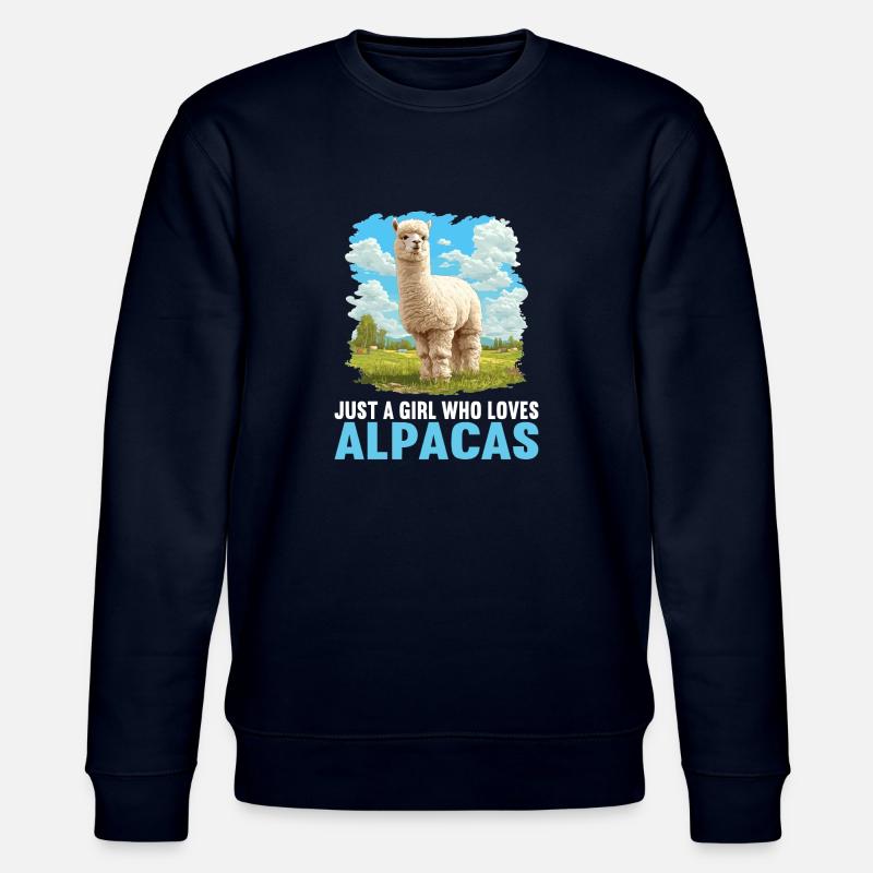 Alpaca Alpacas Alpaca - Stanley/Stella CHANGER Unisex Organic Sweatshirt - navy