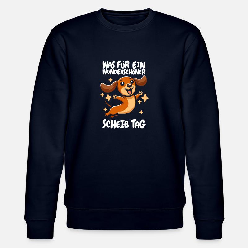 Teckel Dichshund Drôle - Sweat bio CHANGER Stanley/Stella Unisexe - marine