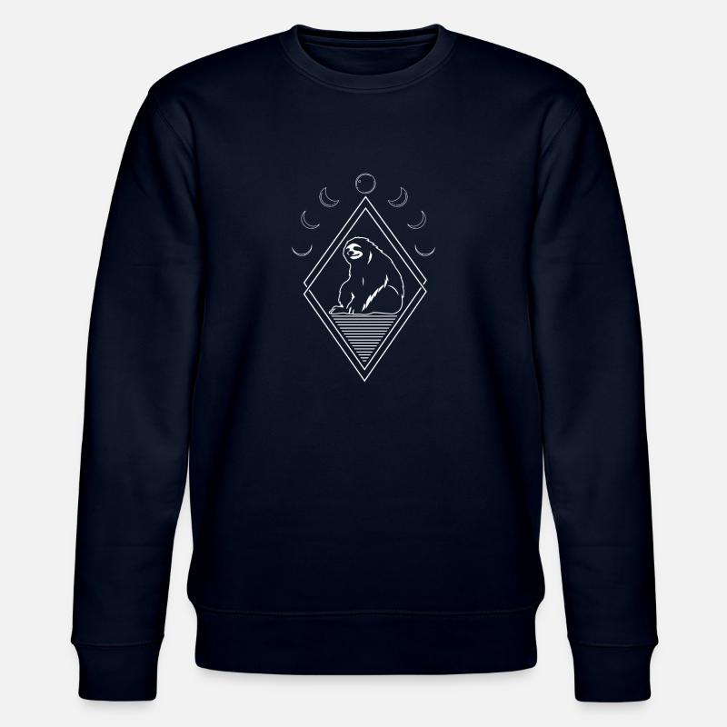 Phases de lune paresseuses - Sweat bio CHANGER Stanley/Stella Unisexe - marine