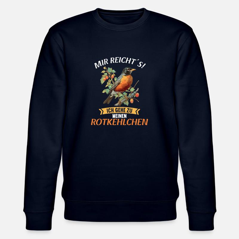 Robin Rotkehlchen - Stanley/Stella CHANGER Unisex Organic Sweatshirt - navy