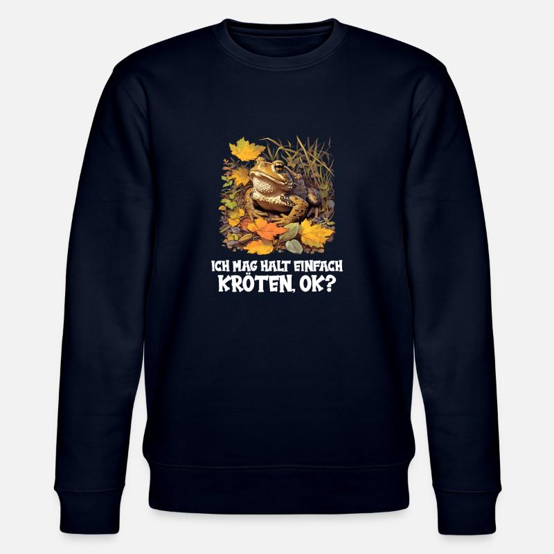 Toad Kröten Kröte - Stanley/Stella Unisex Bio-Sweatshirt CHANGER  - Navy