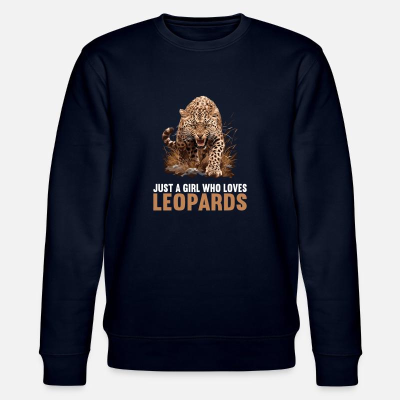 Leoparden Leopard - Stanley/Stella Unisex Bio-Sweatshirt CHANGER  - Navy