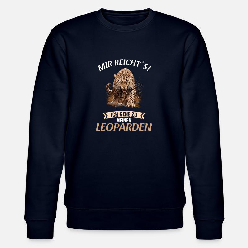 Leoparden Leopard - Stanley/Stella Unisex Bio-Sweatshirt CHANGER  - Navy