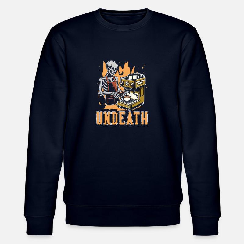 Barista Café Squelette Undeath - Sweat bio CHANGER Stanley/Stella Unisexe - marine