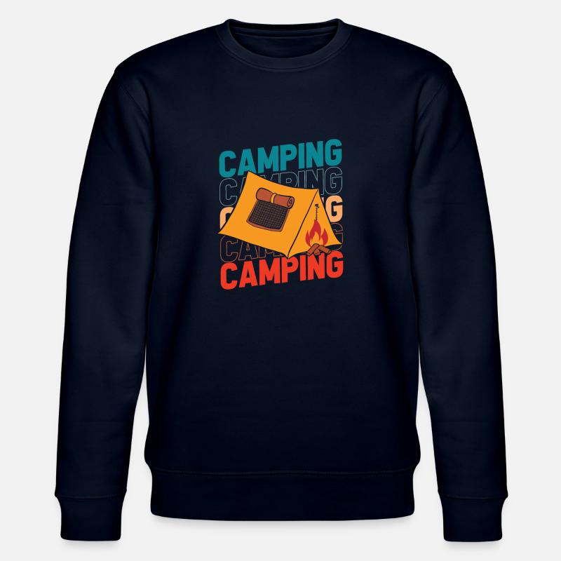 Tent Camping Camping - Stanley/Stella CHANGER Unisex Organic Sweatshirt - navy