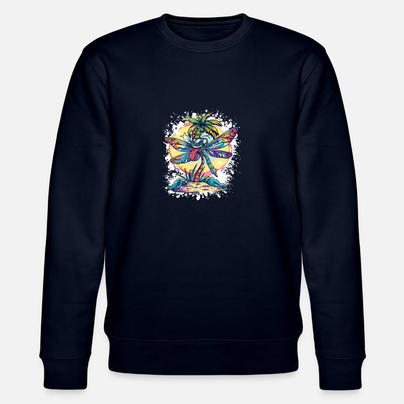 Libelle Sommer Urlaub - Stanley/Stella Unisex Bio-Sweatshirt CHANGER  - Navy