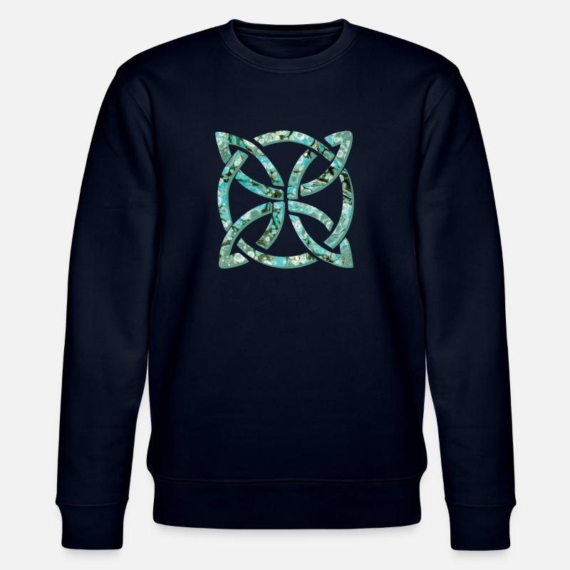 celtic knot 10 e 247 - Stanley/Stella CHANGER Unisex Organic Sweatshirt - navy