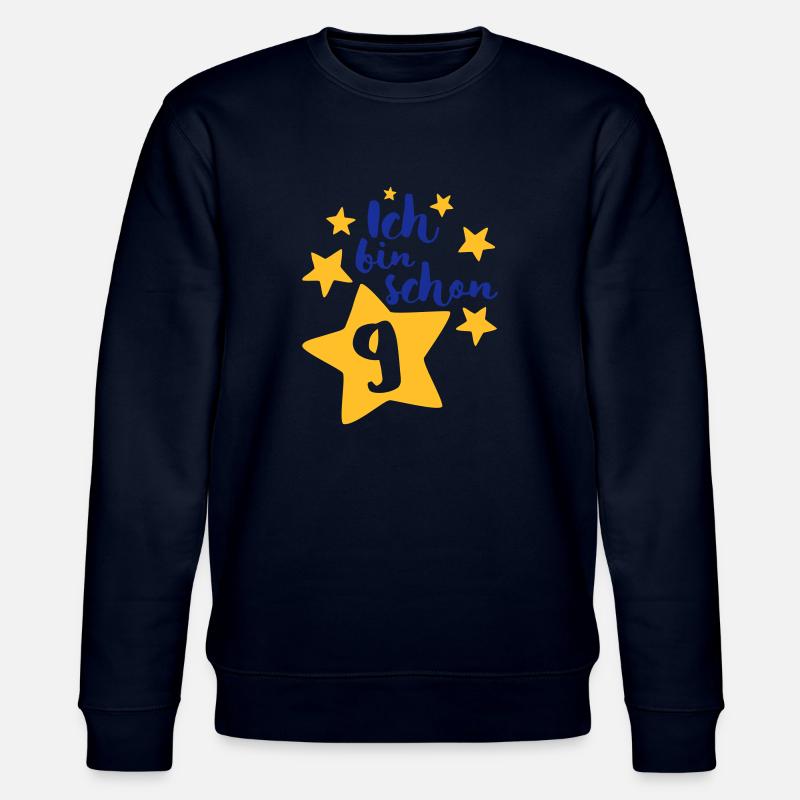 Ich bin schon Neun! - Stanley/Stella Unisex Bio-Sweatshirt CHANGER  - Navy