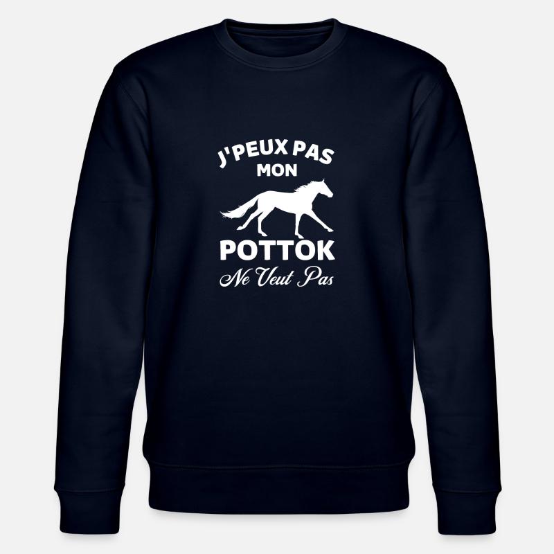 Cheval pottok 1 - Sweat bio CHANGER Stanley/Stella Unisexe - marine