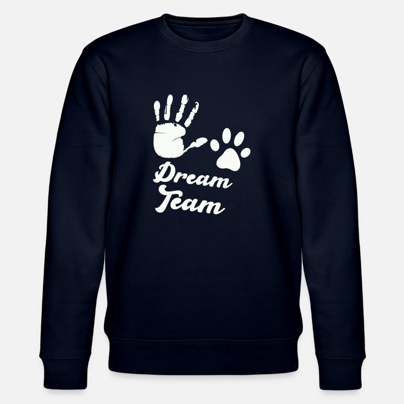 pfote hand dream team - Stanley/Stella Unisex Bio-Sweatshirt CHANGER  - Navy