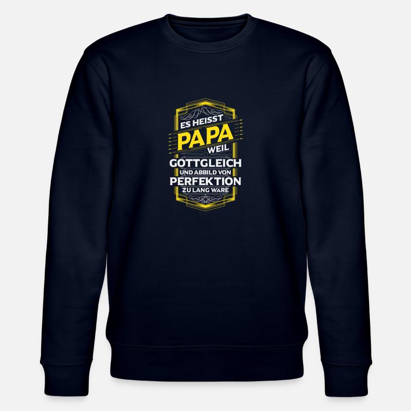 Papa - Stanley/Stella Unisex Bio-Sweatshirt CHANGER  - Navy
