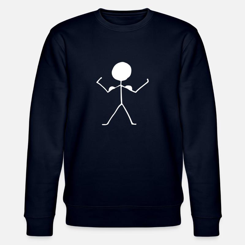 Strichmännchen - Stanley/Stella Unisex Bio-Sweatshirt CHANGER  - Navy