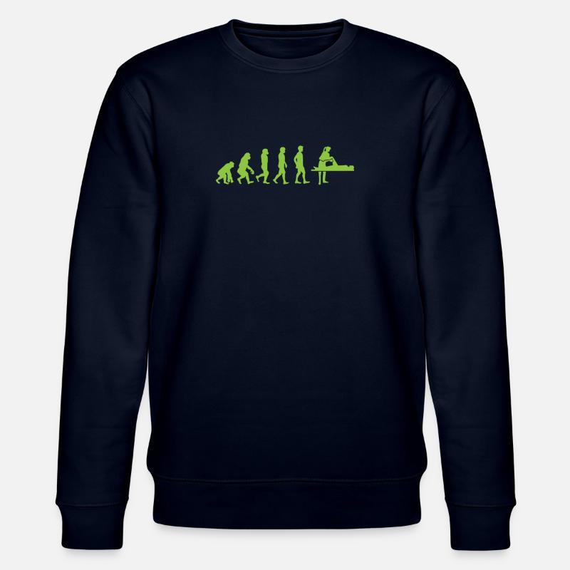 Evolution - Physiotherapist - Funny - Gift - Stanley/Stella CHANGER Unisex Organic Sweatshirt - navy