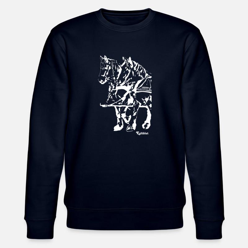 gespannkaltblutweiss - Stanley/Stella Unisex Bio-Sweatshirt CHANGER  - Navy