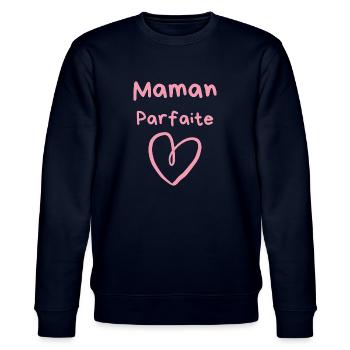 Excellent cadeau pour la fête des mères - Sweat bio CHANGER Stanley/Stella Unisexe - marine - Devant - Nik (191cm) & Marisol (170cm)