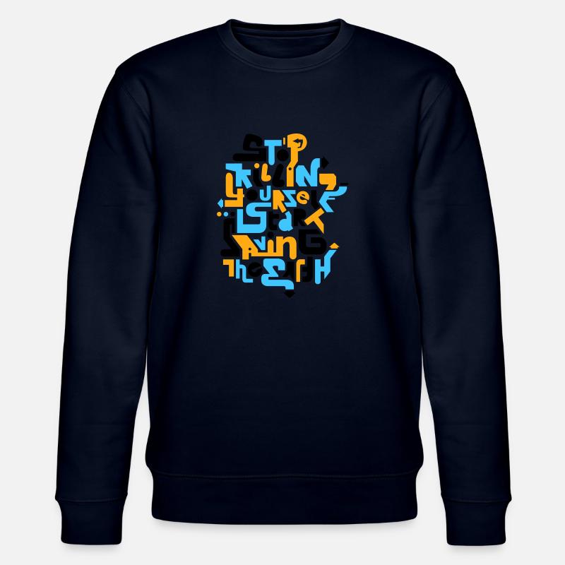 stopkillingyaself_3f - Stanley/Stella Unisex Bio-Sweatshirt CHANGER  - Navy