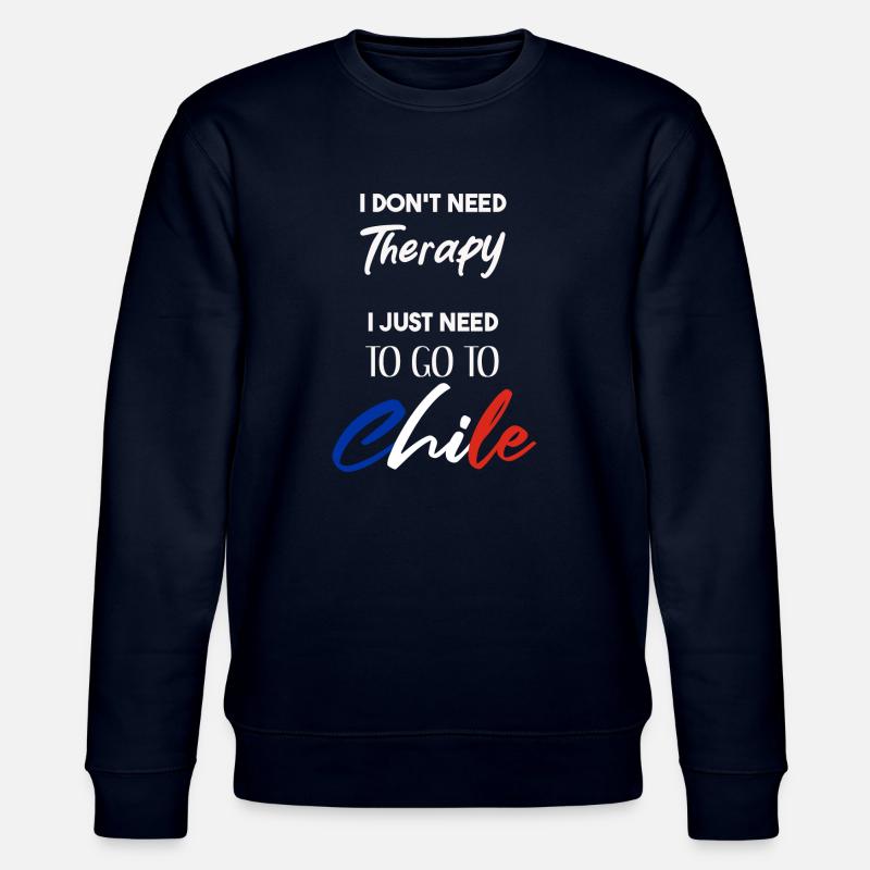 Chile witziger Spruch Geschenkidee chilenisch - Stanley/Stella Unisex Bio-Sweatshirt CHANGER  - Navy