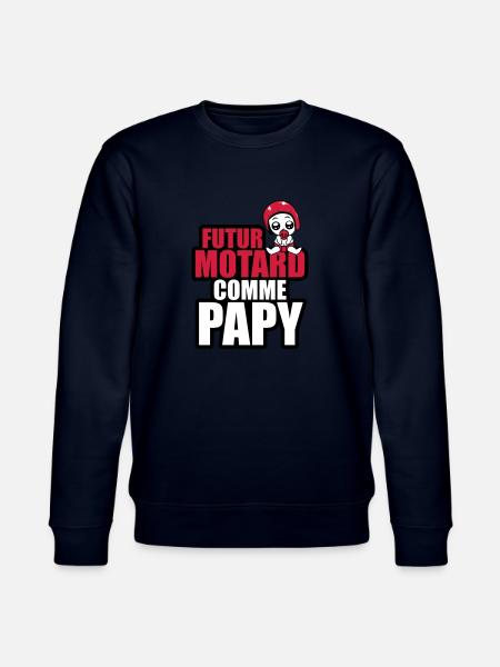 futur motard comme papy - Sweat bio CHANGER Stanley/Stella Unisexe - marine