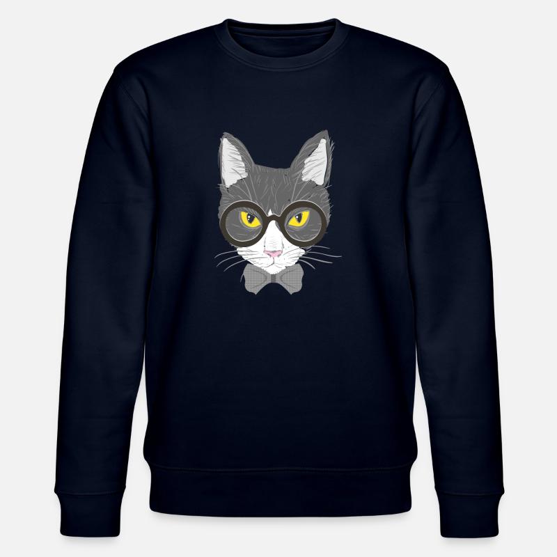 visage de chat - Sweat bio CHANGER Stanley/Stella Unisexe - marine