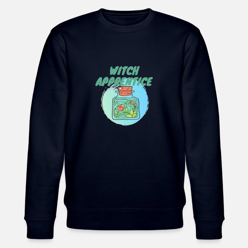 witch apprentice grün - Stanley/Stella Unisex Bio-Sweatshirt CHANGER  - Navy