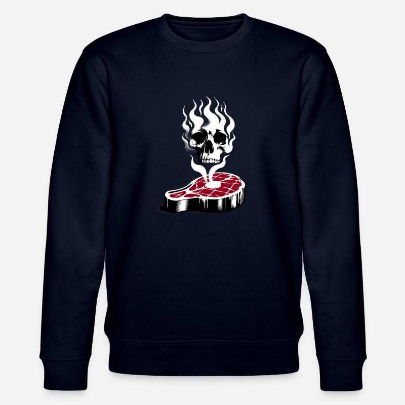 Fleisch tötet | REDUZIERTER FLEISCHKONSUM - Stanley/Stella Unisex Bio-Sweatshirt CHANGER  - Navy