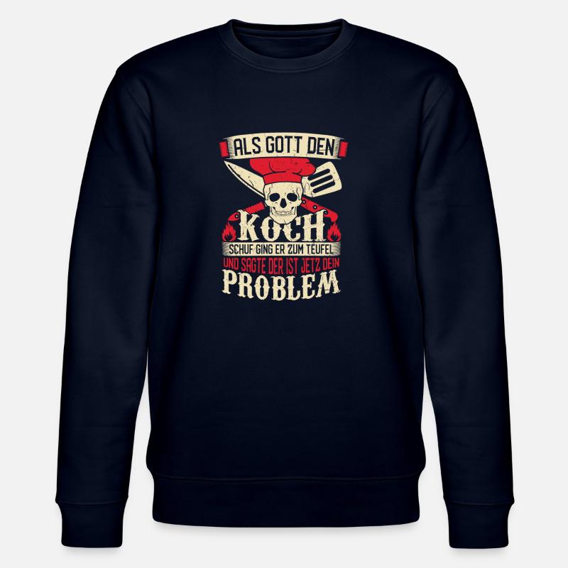 Gott schuf den Koch - Stanley/Stella Unisex Bio-Sweatshirt CHANGER - Navy