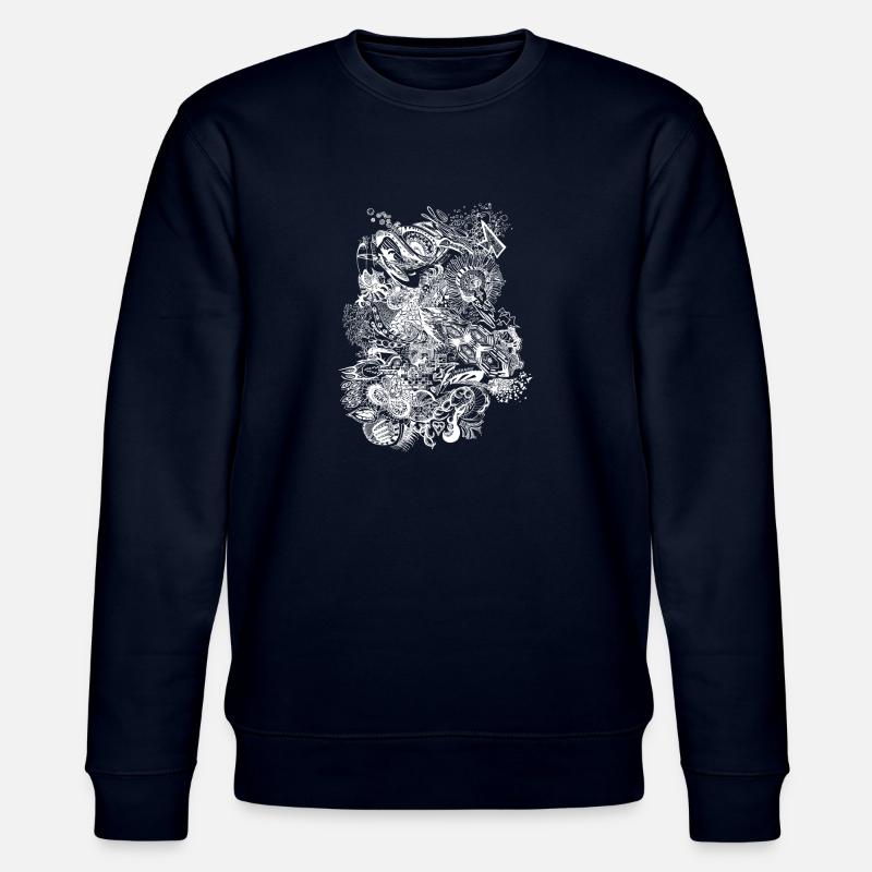 's doodle - Stanley/Stella Unisex Bio-Sweatshirt CHANGER  - Navy