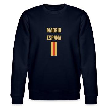 Madrid Espana Sweat à capuche - Sweat bio CHANGER Stanley/Stella Unisexe - marine - Devant - Nik (191cm) & Marisol (170cm)