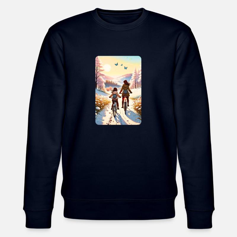 personalisiertes Design-Muttergeschenk - Stanley/Stella Unisex Bio-Sweatshirt CHANGER  - Navy