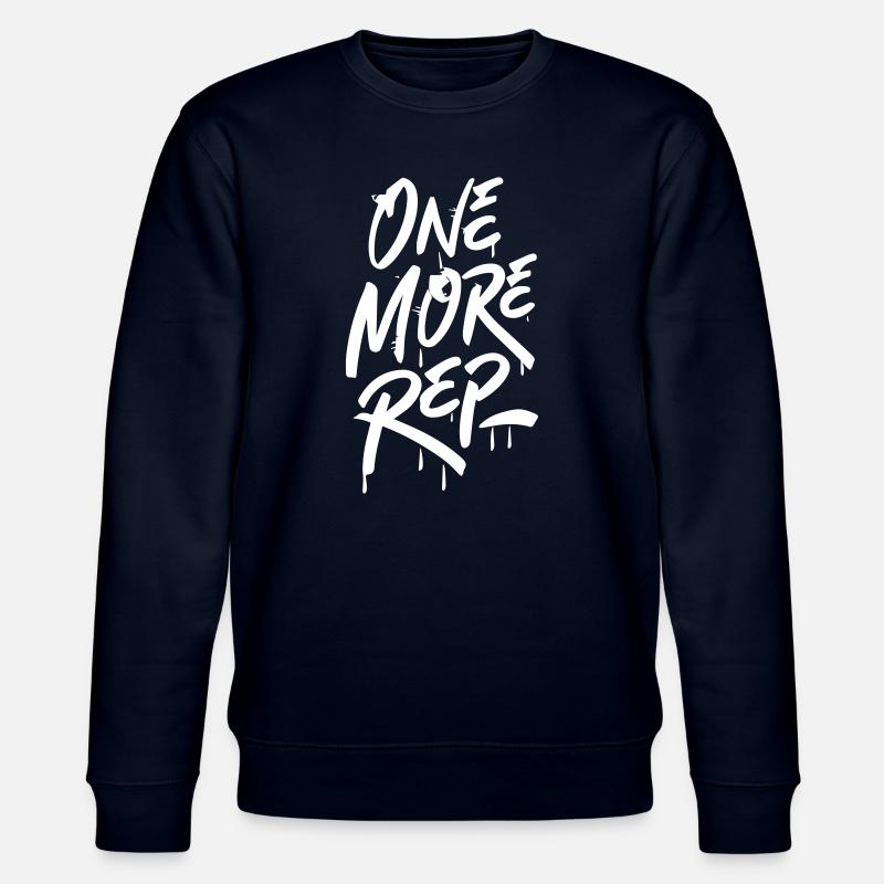 "One More Rep"-Geschenk, Motivation - Stanley/Stella Unisex Bio-Sweatshirt CHANGER - Navy