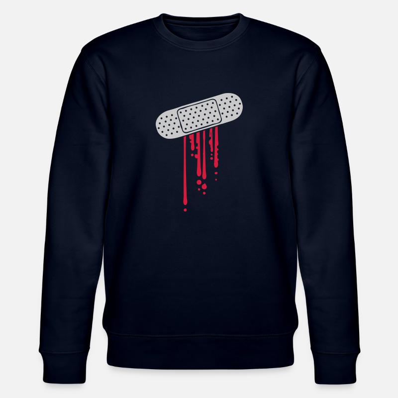 Design Pflaster Blut - Stanley/Stella Unisex Bio-Sweatshirt CHANGER  - Navy
