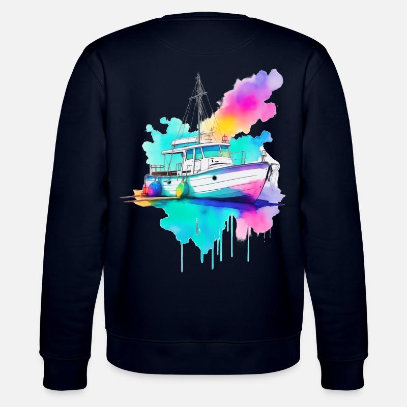 Segelboot - Stanley/Stella Unisex Bio-Sweatshirt CHANGER  - Navy