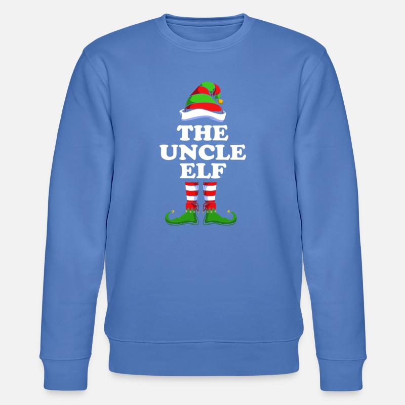 Onkel Elfe Elf Weihnachtsgeschenk - Stanley/Stella Unisex Bio-Sweatshirt CHANGER - Blau