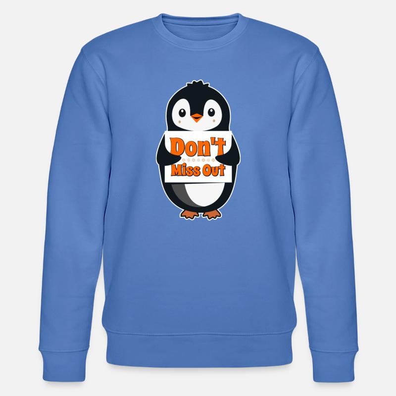 Pinguinzeichen: Verpassen Sie es nicht - Stanley/Stella Unisex Bio-Sweatshirt CHANGER - Blau