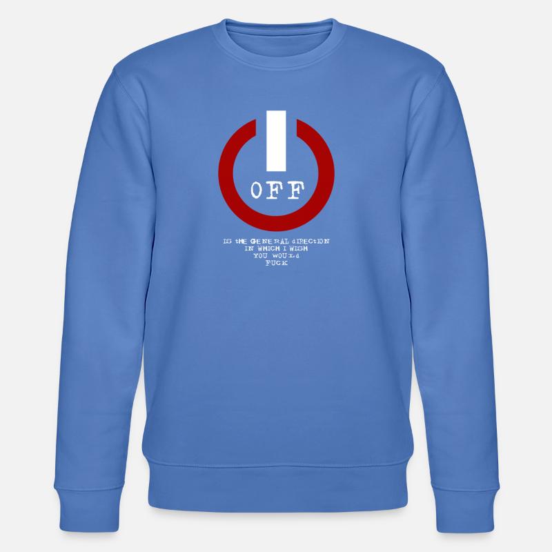 off_sign - Stanley/Stella Unisex Bio-Sweatshirt CHANGER  - Blau