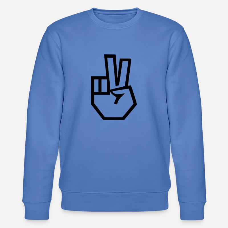 peace - Stanley/Stella Unisex Bio-Sweatshirt CHANGER  - Blau